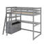 Lit mezzanine avec bureau et tablettes-118032024-118032023