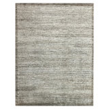 Ivory & Beige Transitional Wool Silk Blend Rug - 8' x 10'
