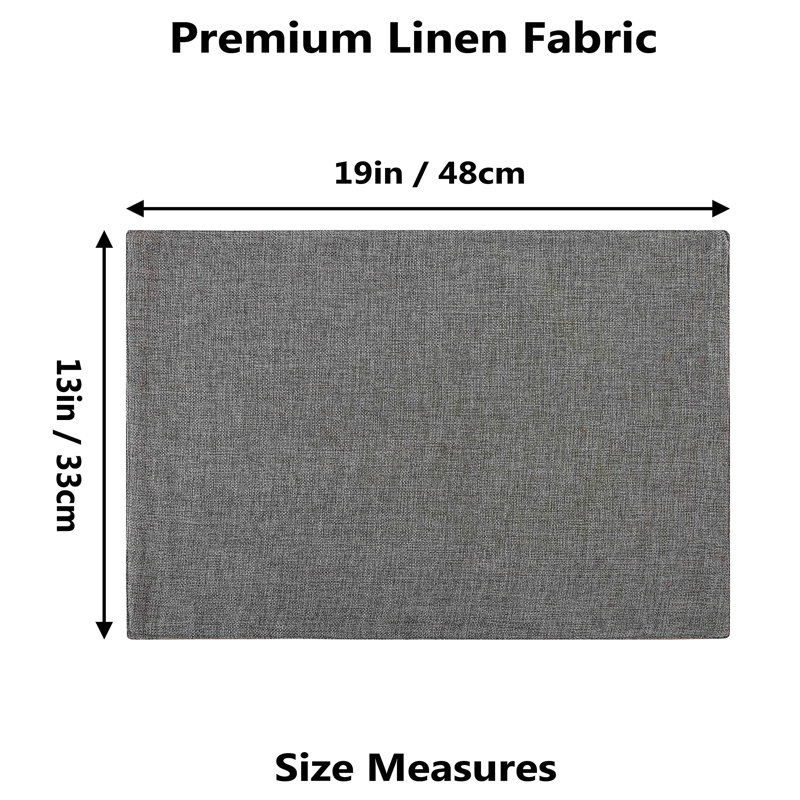Polyester Placemat, Dark Grey