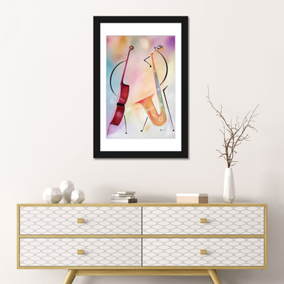 « bass et sax », impression sur toile