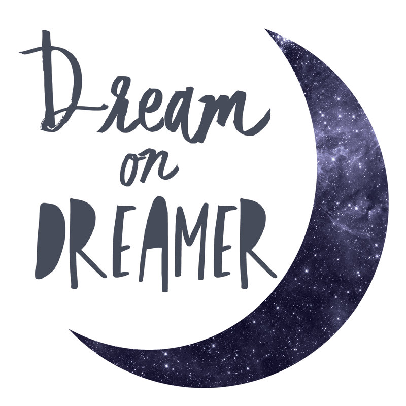 Dream On Space - Wrapped Canvas Print, 30cm H x 30cm W