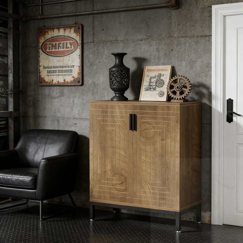 Shoe Storage Cabinet With 2 Doors