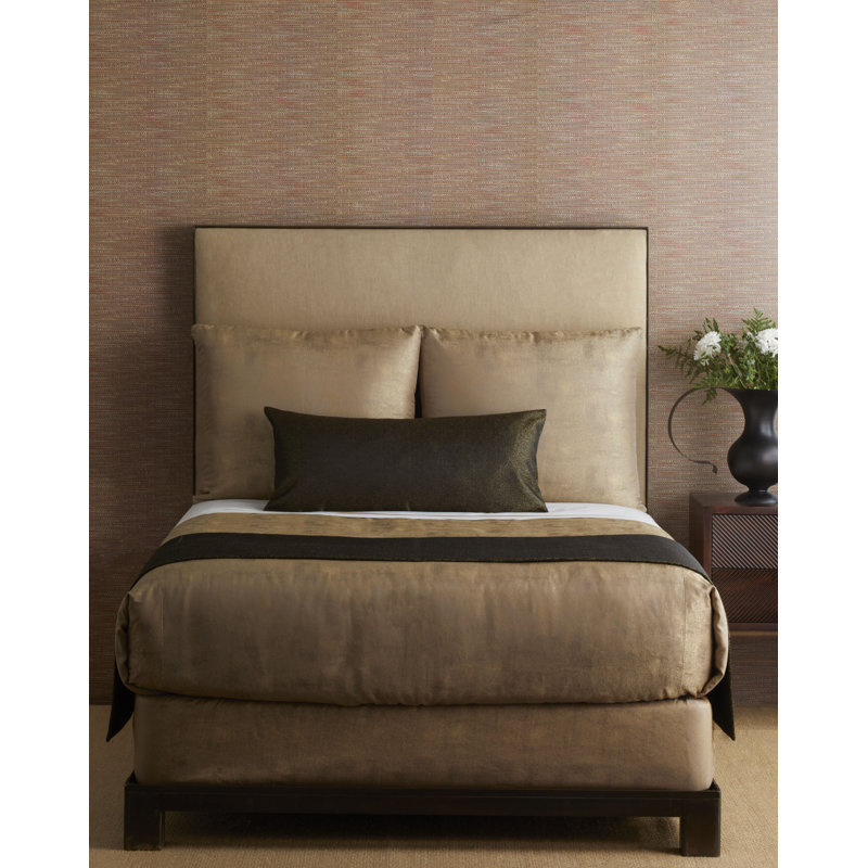 Link Polyester 3 Piece Throw & Pillow Cover & Insert Set, Black/Gold
