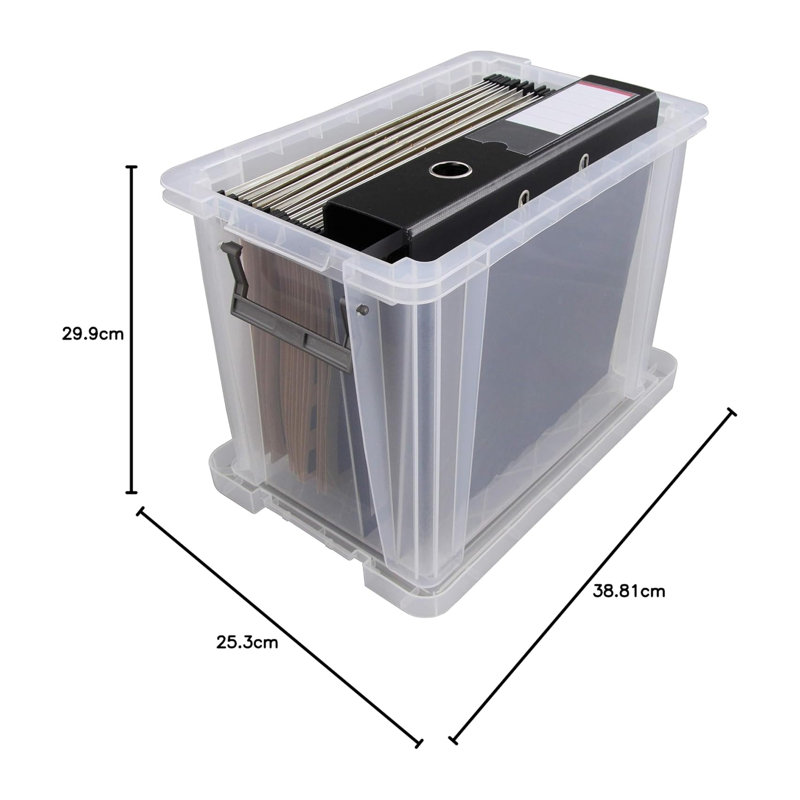 Whitefurze Spacemaster Maxi Storage Box, 18 Litre