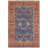 Transitional One-of-a-Kind Rectangle 4' X 5'9" Hand Knotted Area Rug
