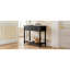 Console Trexm Daisy Series avec deux tiroirs et une tablette inférieure (noir)-279036576
