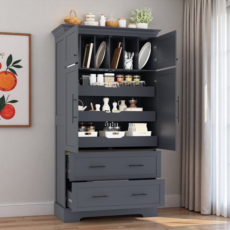 Armoire de rangement Farmhouse, Gris