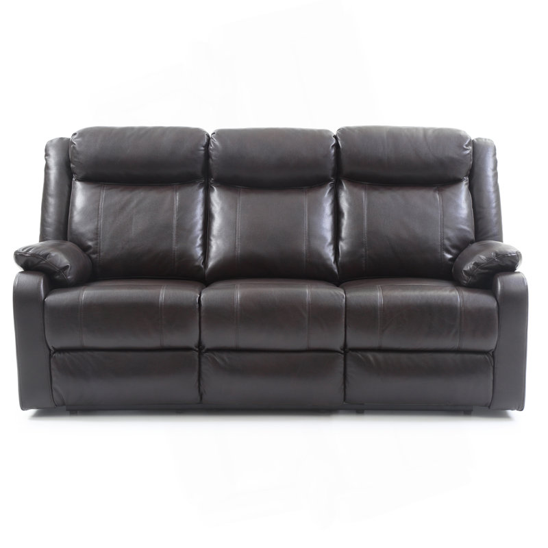 Canapé double inclinable, BRUN FONCÉ, Marron foncé