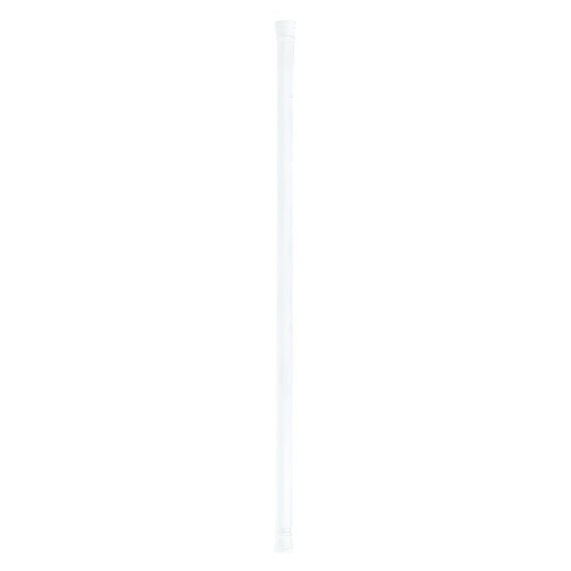 Tringle à rideau de douche droite réglable 60", Blanc