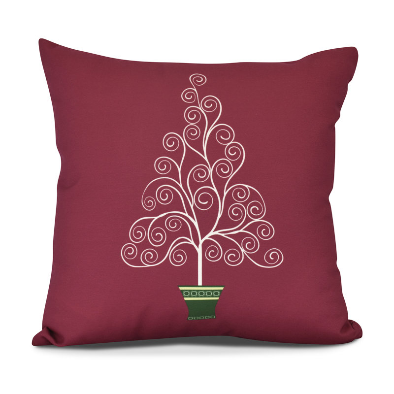 Holiday Essence Reversible Throw Pillow, Red, 26" H x 26" W