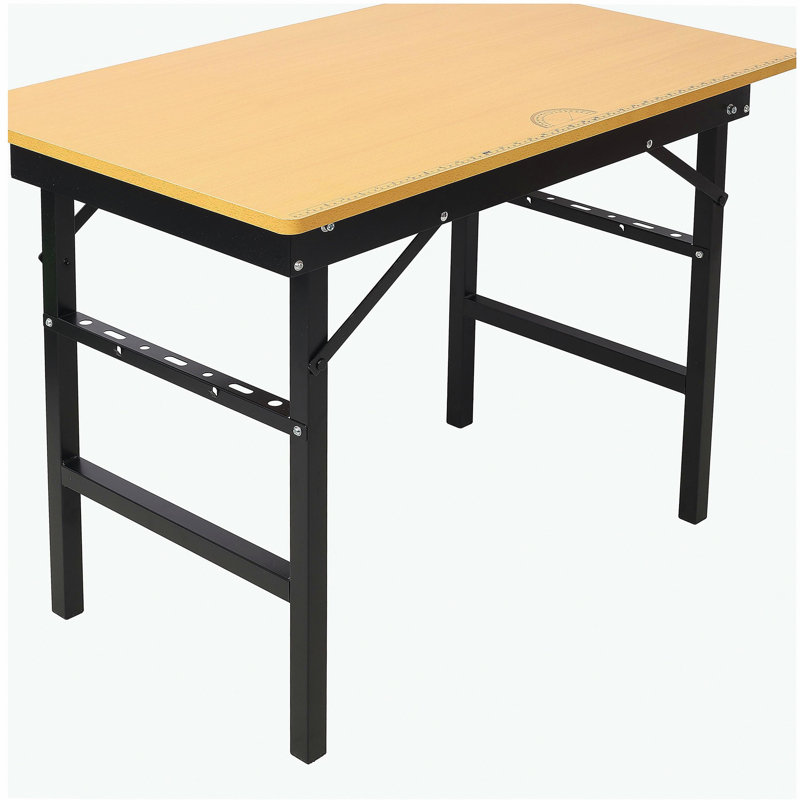Table de travail pliante portative avec ruban à mesurer et détecteur d'angle, banc de travail pliant portatif, banc à outils d'atelier, avec poignée
