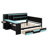 Gaming Daybed System with Desk, Lights, 3 Storage Drawers, Charging Station and Headboard Bookshelf-1852373952-1852373958