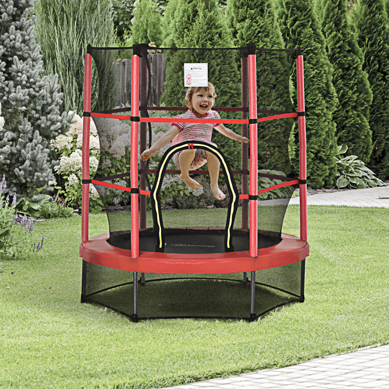 Trampoline pour enfants 5 pi avec filet d'enclos