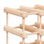 Moyle 120 Bottle Solid Wood Floor Wine Bottle Rack in Brown