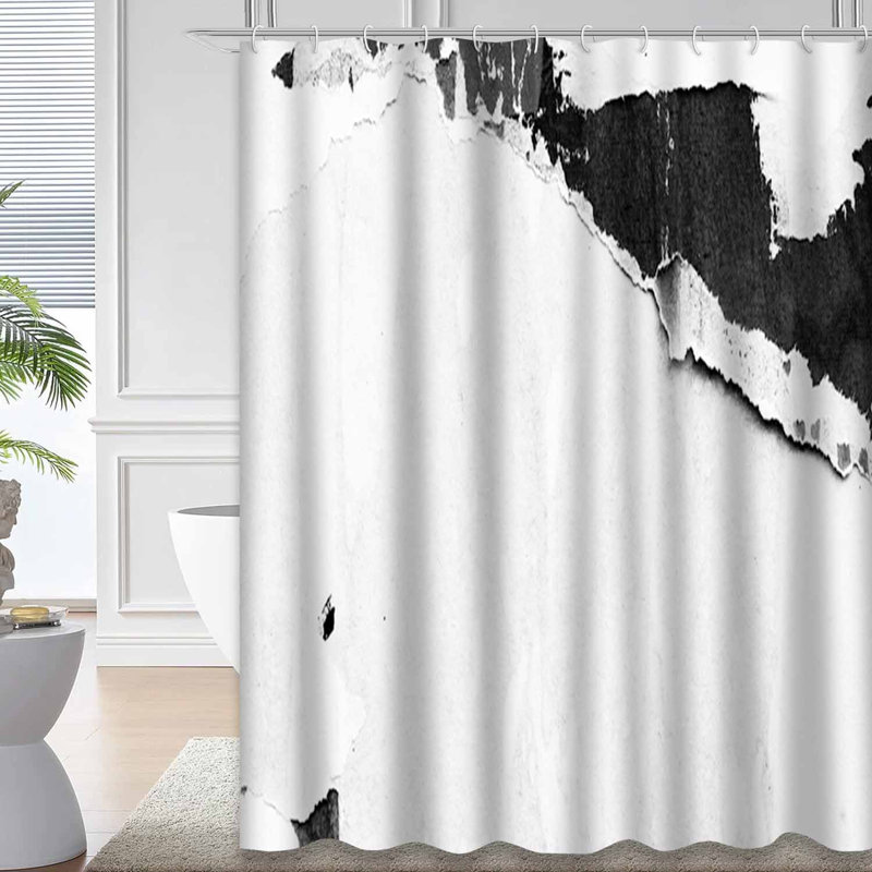 Rideau de douche Old Grunge Torn, L 72 po x l 72 po