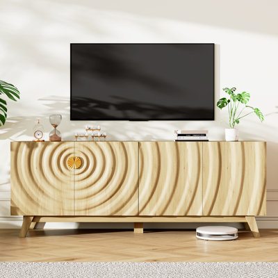 63" W Tv Stand With Adjustable Shelf