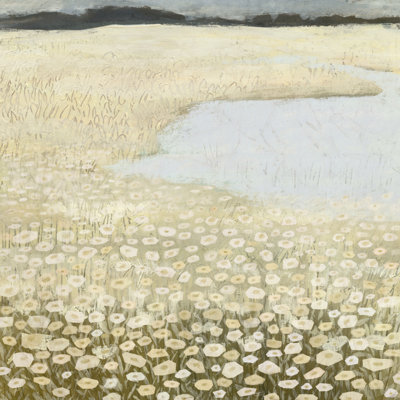 UA CH Flaxen Field I by Victoria Borges - Wrapped Canvas Painting