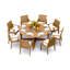 Lagos Outdoor - Piece Teak Dining Set-1649120582