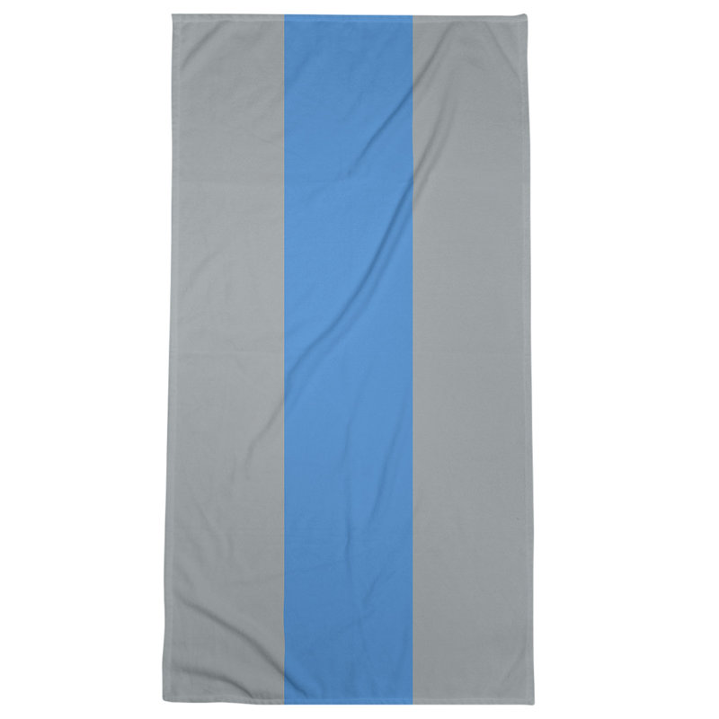 Bath Towel, Gray/Blue