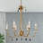 6 - Light Candle Style Empire Chandelier With Crystal Accents