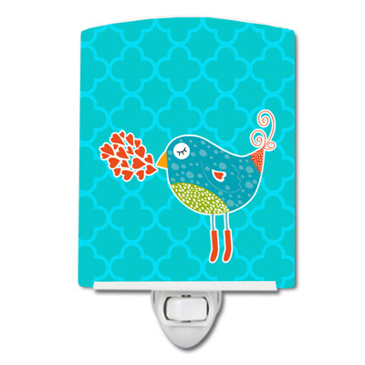 Éclairage de nuit en céramique birdy love