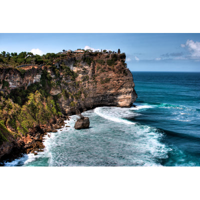 Uluwatu Temple In Bali by Zess77 - Wrapped Canvas Print