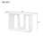 Modern And Curved Design Ash Veneer Console Table With Shelf-243141467