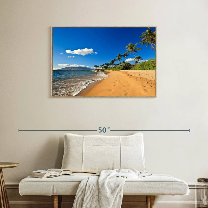 Vail Wailea, Cadre flottant en bois naturel, 37 po x 25 po