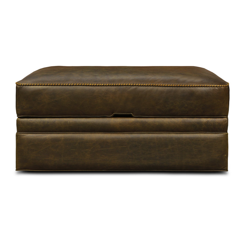 Stafford Leather Ottoman, Toscana (Maestro Artisano), Espresso