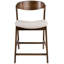 Upholstered Counter Stool with Solid Wood Frame-668995231