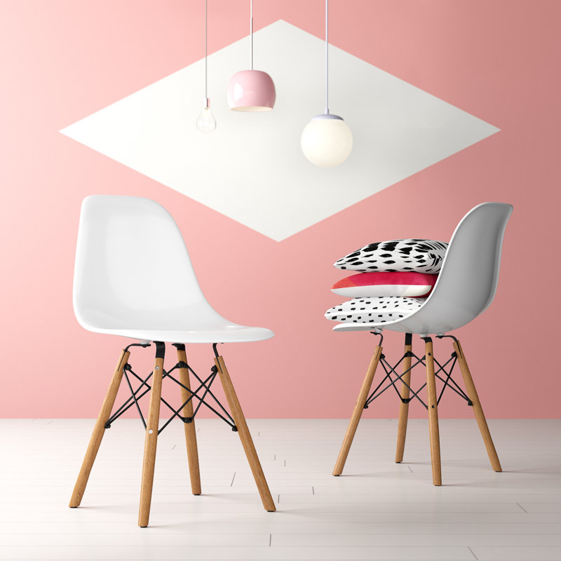 Chaise d'appoint en plastique Askegard, Blanc