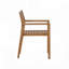 Ensemble repas 5 pièces pour l'extérieur avec 4 chaises en bois d'acacia et table ronde de 47,2 pouces, idéal pour les patios, les jardins, les bords de piscine et l'intérieur-1375971514