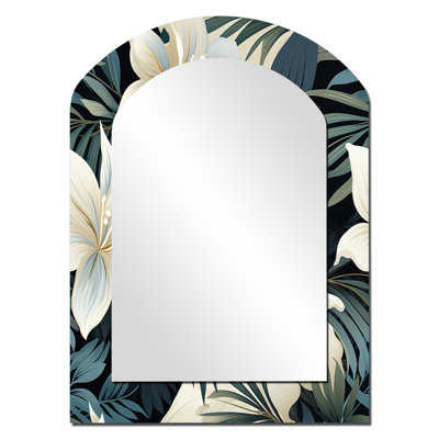 Motif botanique beige et gris Jungle