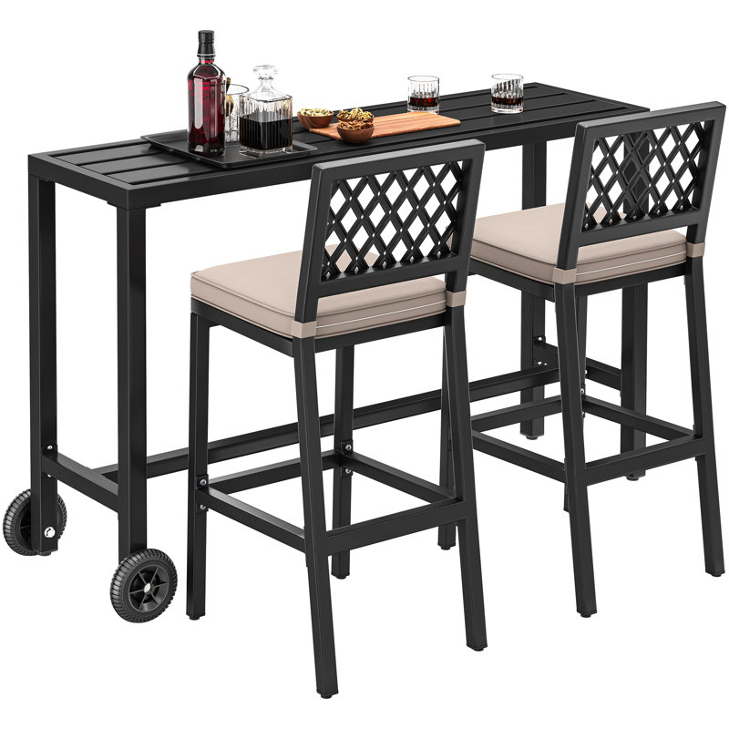 Ensemble de bar Soline, Noir