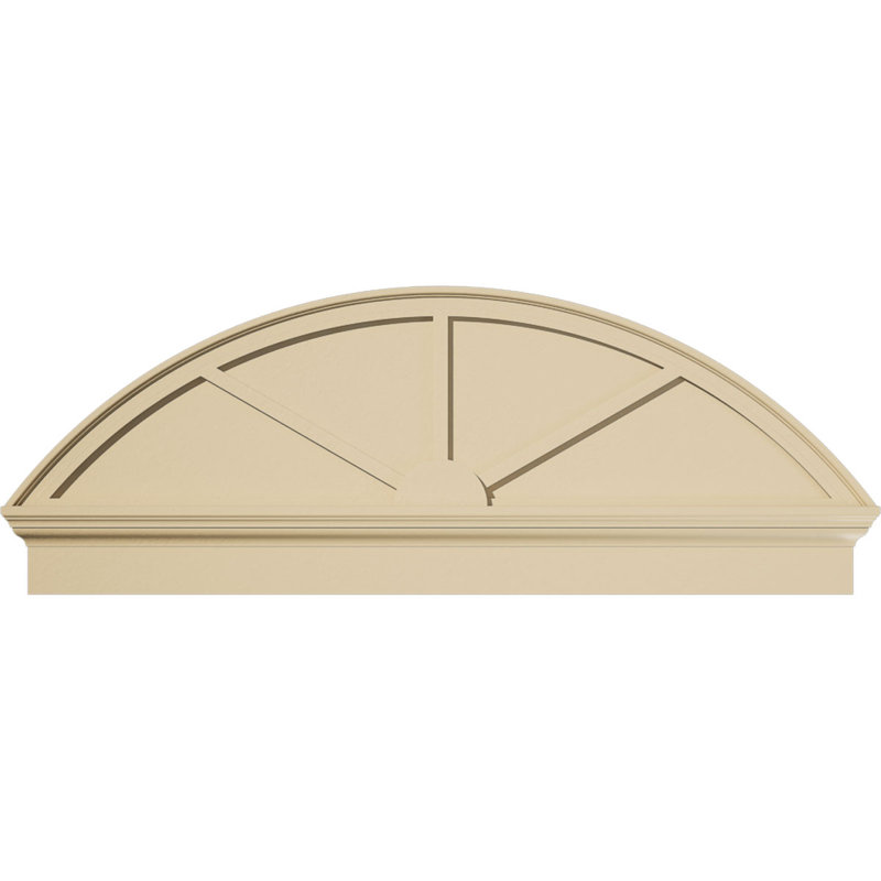 Fronton en uréthane à 3 branches Seglom Arch Signature, brun clair apprêté, 56 po x 20,875 po x 2,75 po, Combinaison