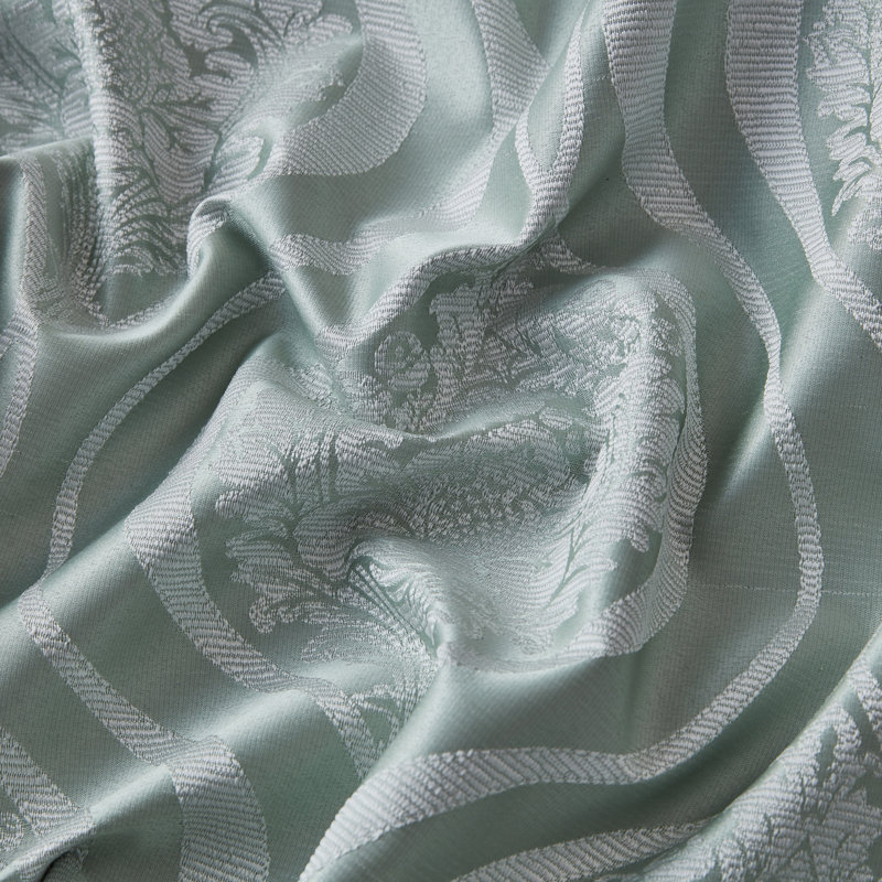Guildford Curtain Pair, Seafoam Green, 52" W x 63" L