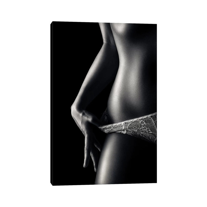 Woman In Pantie Closeup 2 by Johan Swanepoel - Wrapped Canvas Gallery-Wrapped Canvas Giclée