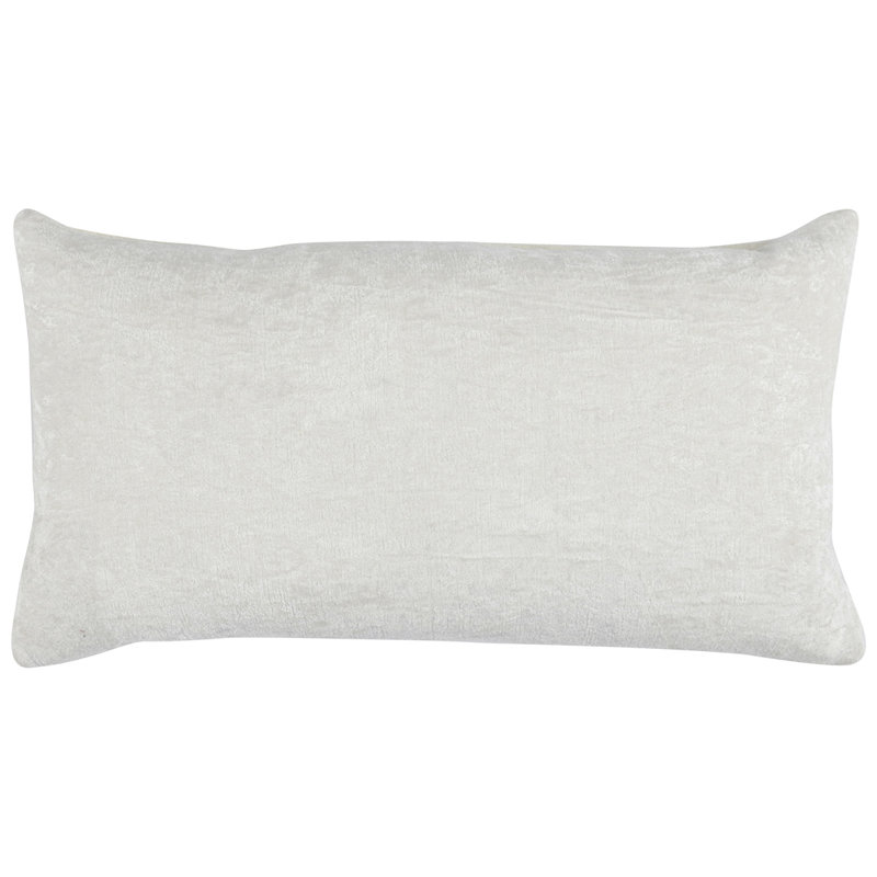 Velvet Rectangular Pillow Cover & Insert, Ivory