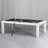 White Billiards Alpha Modern Slate 9' Pool Table