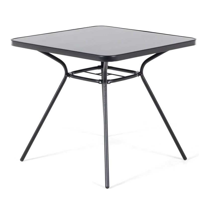 Garden Rectangular Metal Outdoor Dining Table , 80cm cm W 80cm cm D
