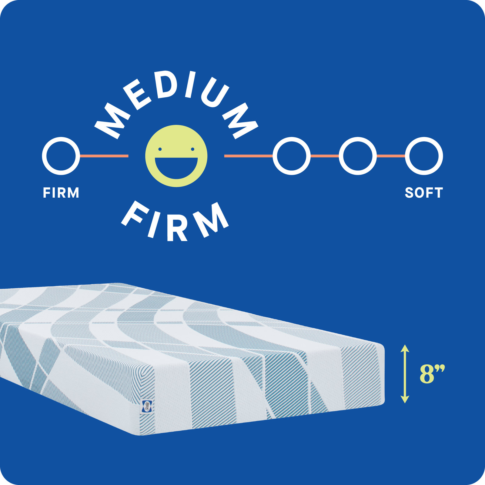 Sealy® Dreamlife™ 8" Medium-Firm Foam Mattress, Full