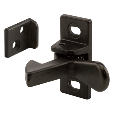 Cabinet Door Elbow Catch, Cast Aluminum, Bronze Finish