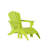 Altura Plastic Adirondack Chair with Ottoman Set-440759054