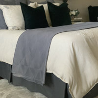 Wayfair Basics 1800 Series 14 Bed Skirt Wayfair Basics Color: White, Size: California King