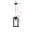 Luminaire suspendu d'extérieur 6 pouces Moorehead