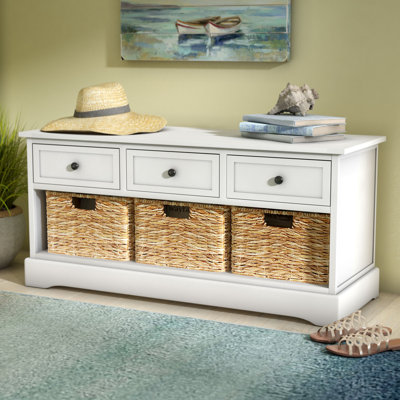 Clevedon Upholstered Bench with Drawers