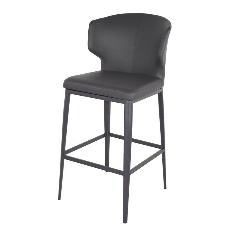 Tabouret de bar et de comptoir Aislinn, Anthracite, Tabouret de comptoir (assise de 26 po de hauteur)