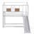 Twin Over Twin Metal Bunk Bed With Slide
