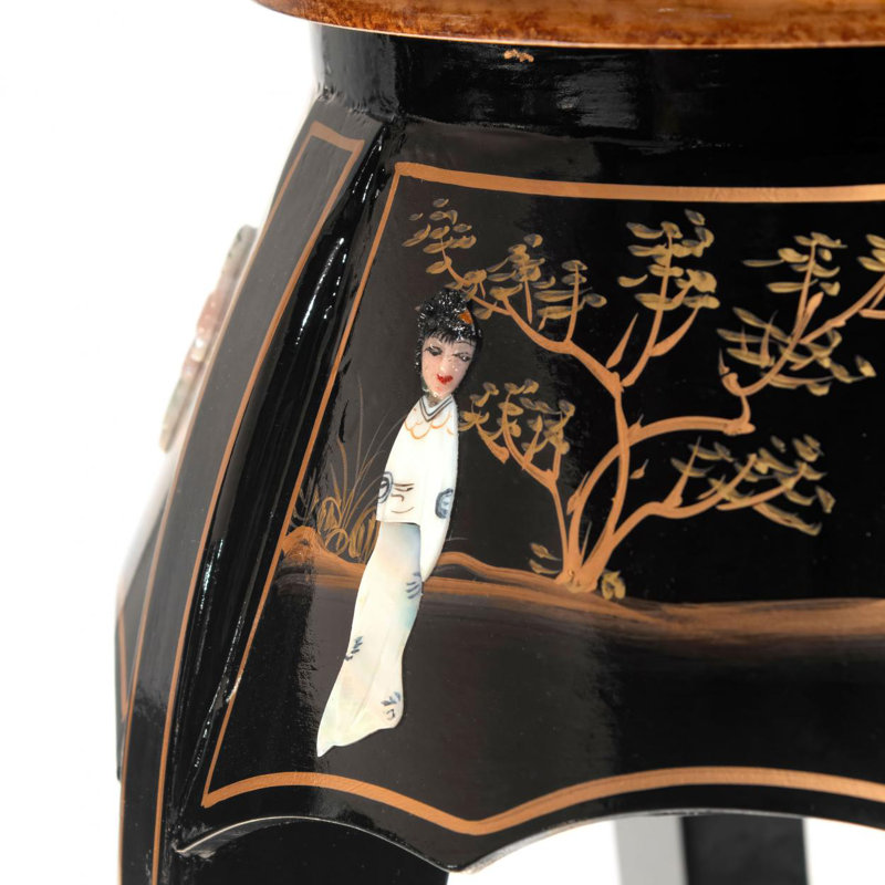 Black Lacquer Plant Stand - Royal Ladies