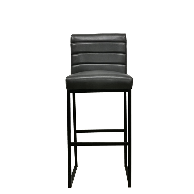 Seville Stool, Bar Stool (30” Seat Height), Dark Gray